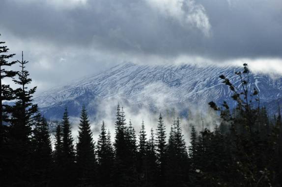 As encostas do Mt. St. Helens, no estado de Washington, oeste dos Estados Unidos